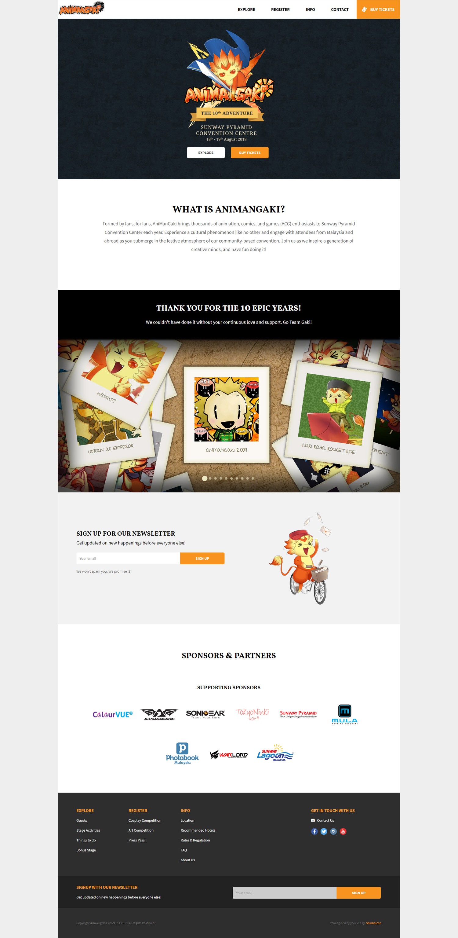 AniManGaki 2018 home page