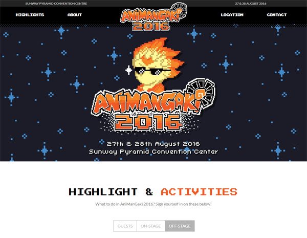 AniManGaki 2016 website