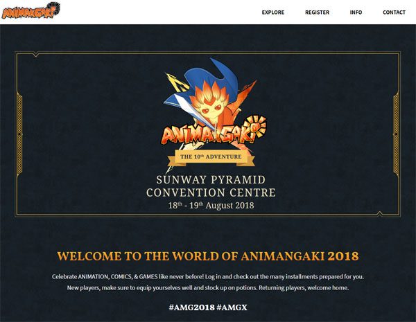 AniManGaki 2018 website