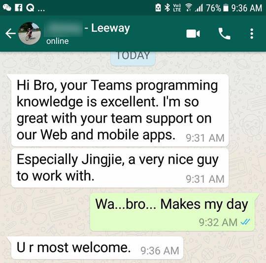 Leeway feedback