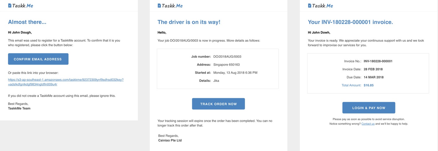 Taskk.Me HTML Mail