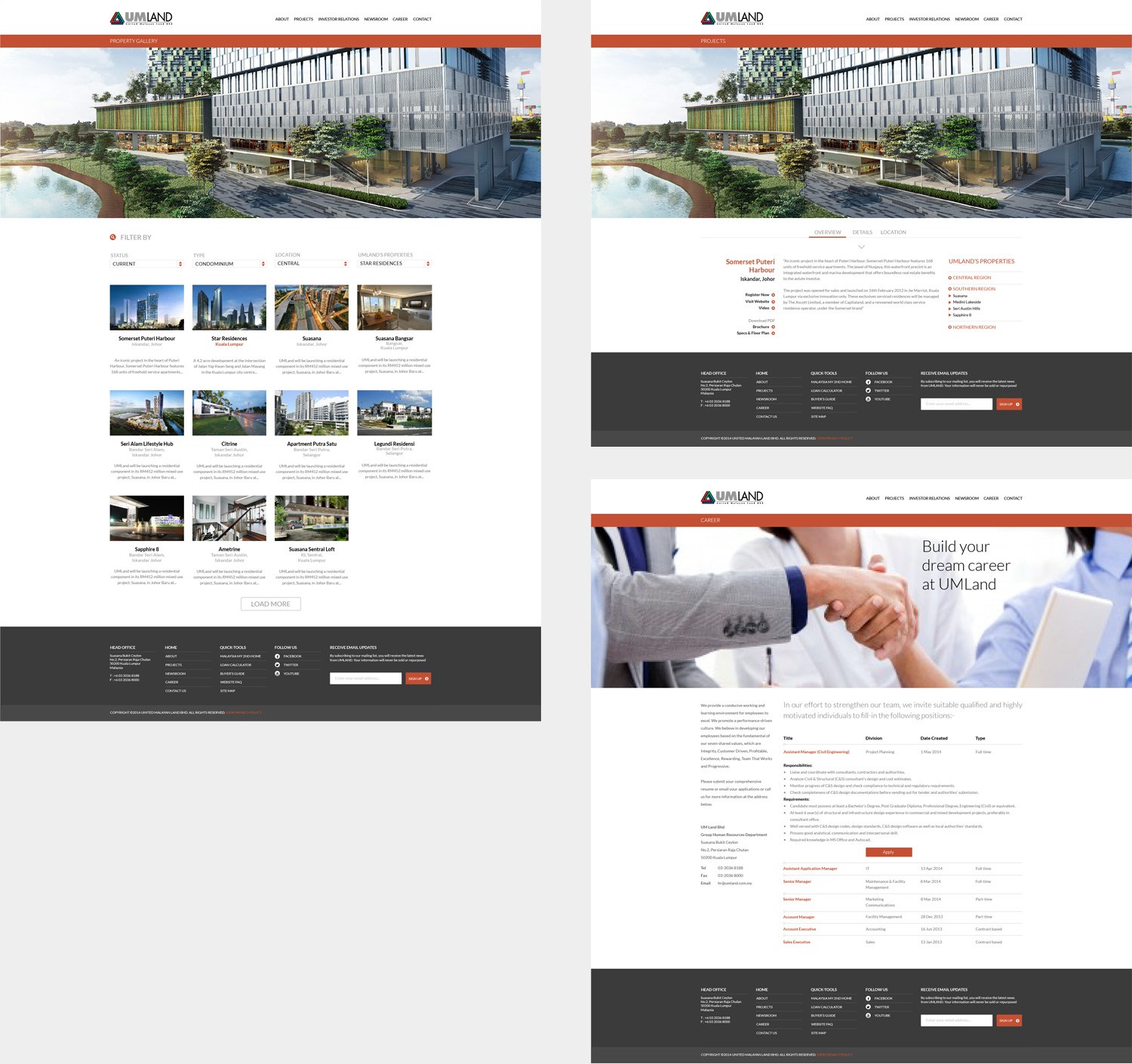 UMLand website 01
